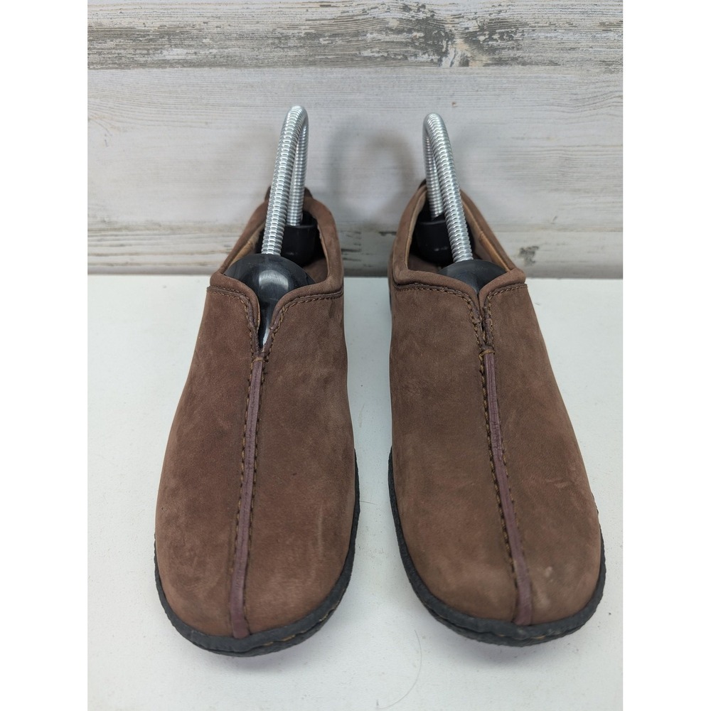 Born W9241 Shoes Womens Size 7 Brown Suede Slip On Comfort Flats Walking Casual